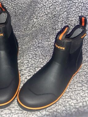 Tidewe Men's Black and Orange Waterproof Swim Boots
